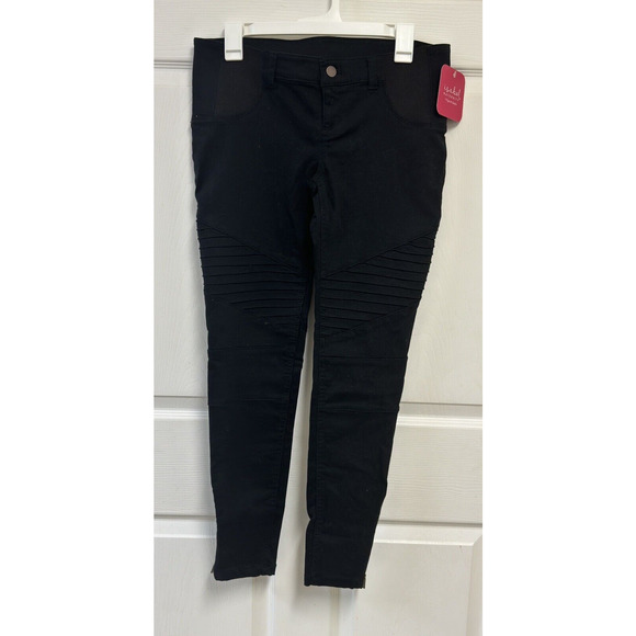 Isabel Maternity by Ingrid & Isabel Utility Jeggings Black Women's Size 2 - Picture 1 of 10